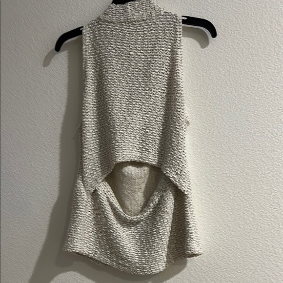 DREW Cream Sleeveless Cowl Neck Top - Picture 2 of 5